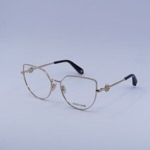 Roberto Cavalli VRC048 0300 Eyeglasses Shiny Rose Gold 56mm Cat Eye Frame